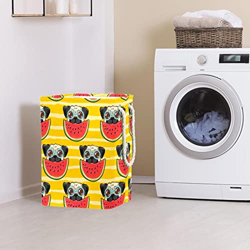 Panier à linge carlin mignon pastèque grand format de rangement en tissu