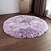 Produktbild LITINGMEI Rug Design Teppich Nacht Runde Teppich Schlafzimmer Wohnzimmer Teppich Supermarkt 100 * 100 cm (Farbe : Lila)