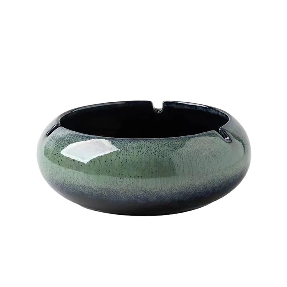 Indoor Decorative Colorful Ashtray Ceramic Gradient for Home Living Room Bedroom Desktop Office for Desktop(Small)
