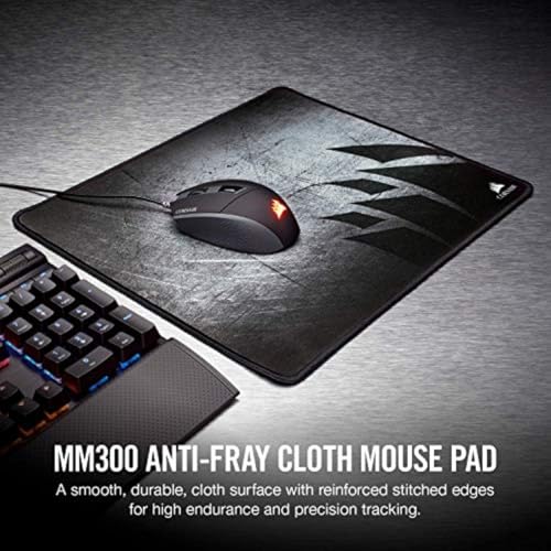 Image of Corsair MM300 - Anti-Fray Cloth Gaming Mouse Pad - High-Performance Mouse Pad Optimized for Gaming Sensors - Designed for Maximum Control - Medium
