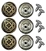20 mm No-Sew Celtic Knot Jean Tack Buttons CT. 6 (Brass)
