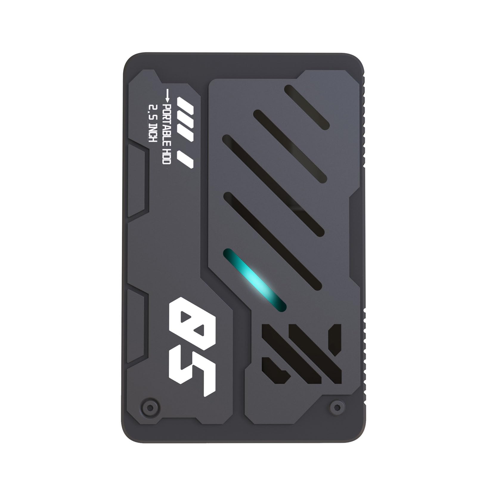 Przenośny zewnętrzny dysk twardy 1TB USB 3.0 Type-C Mobilny dysk twardy do gier PC biurowy efekt świetlny RGB