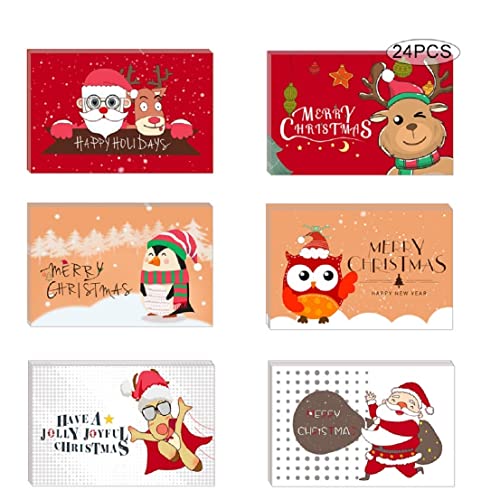 クリスマス寄せ書きサインメッセージポスター。 Amazon | 24枚セトChristmas cards クリスマスカードミニサイズ