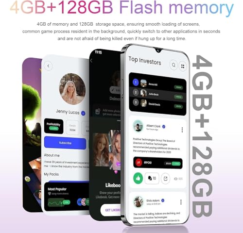 Image of HOT 40 Pro Unlocked Phone, Mobile Phones, 5G Cell Phone 4GB+128GB Smartphone Android 13.0, 6.8 Inch FHD+ Display 120Hz 64MP Camera, 6800mAh Battery (Gold)