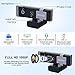 Paobas 1080P Webcam for PC, Computer Camera with Privacy Cover & Tripod, Dual Noise-Cancelling Microphones, Ideal for Zoom, Skype, Video Calls & Conferences