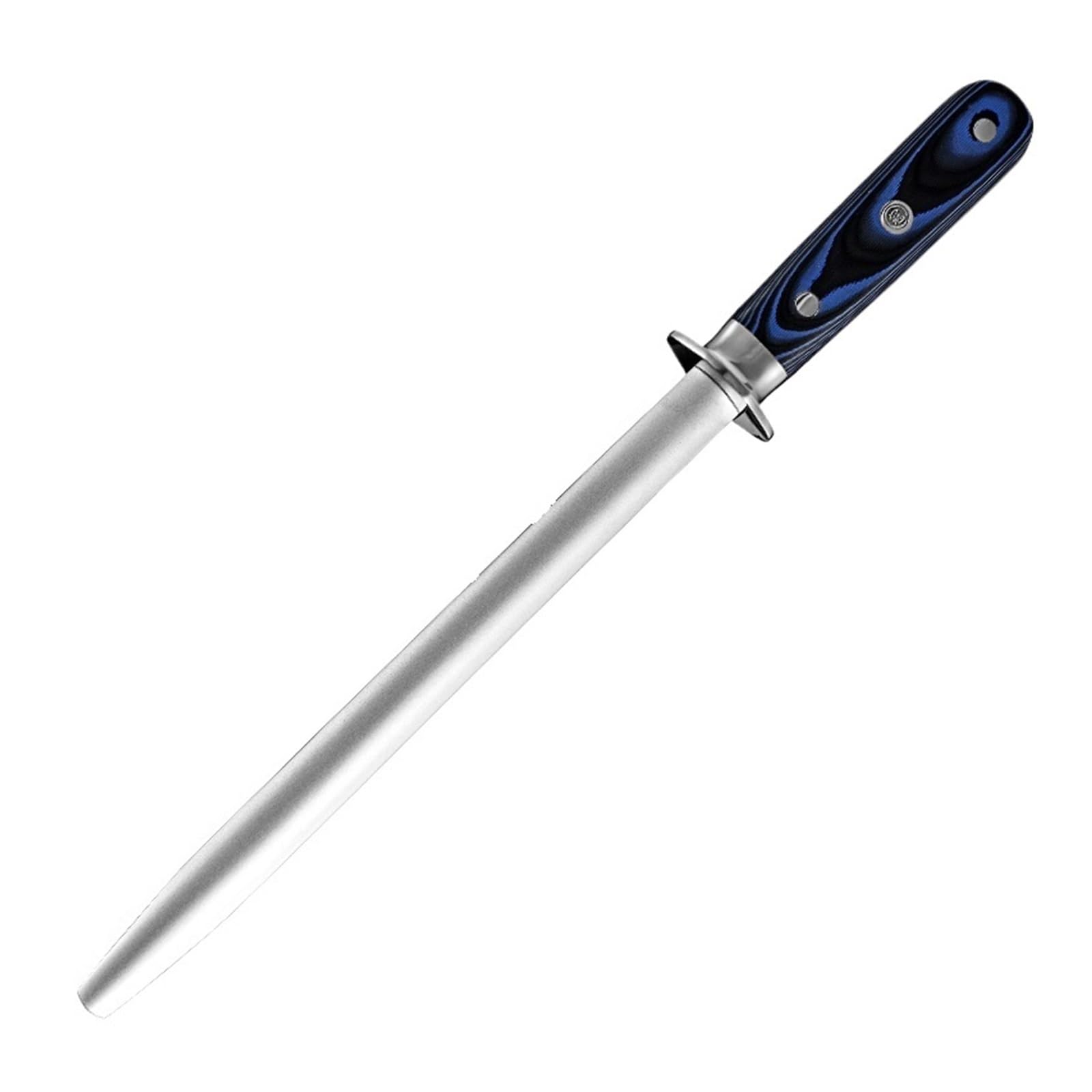 10 Zoll Messerschärfer Stab Küchenzubehör Schärfstab Edelstahl Steinwerkzeuge