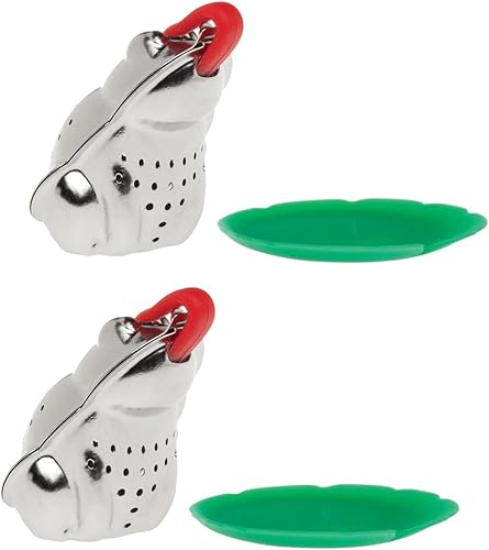 HIC Kitchen Juego de infusor de bolsa de té de silicona, silicona, juego de 3