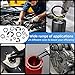900PCS Carbon Steel Retaining Rings Set - 24 Sizes C Clips & E Clips Assortment Kit for Auto Parts Repair, Machinery Maintenance and Industrial Equipment