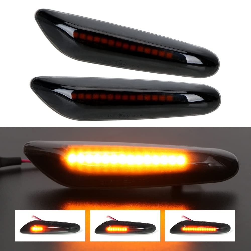 SYLTER Repetidores Luces Intermitentes Para Coche Luces De Posición Lateral Accesorios Intermitentes Para E90 E60 E46 E87 E91 E92 LED Indicador