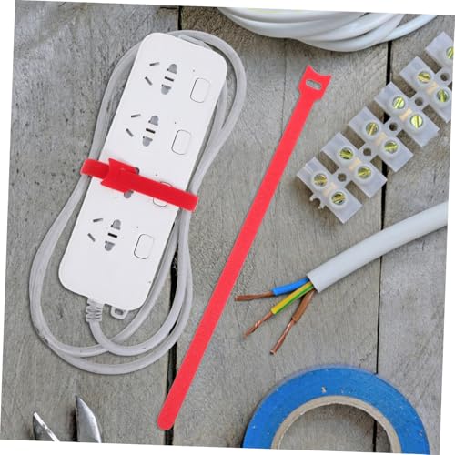 Homoyoyo 100 piezas sujetadores para cables reutilizables organizadores de cables para electrodomésticos y escritorio miniatura 6