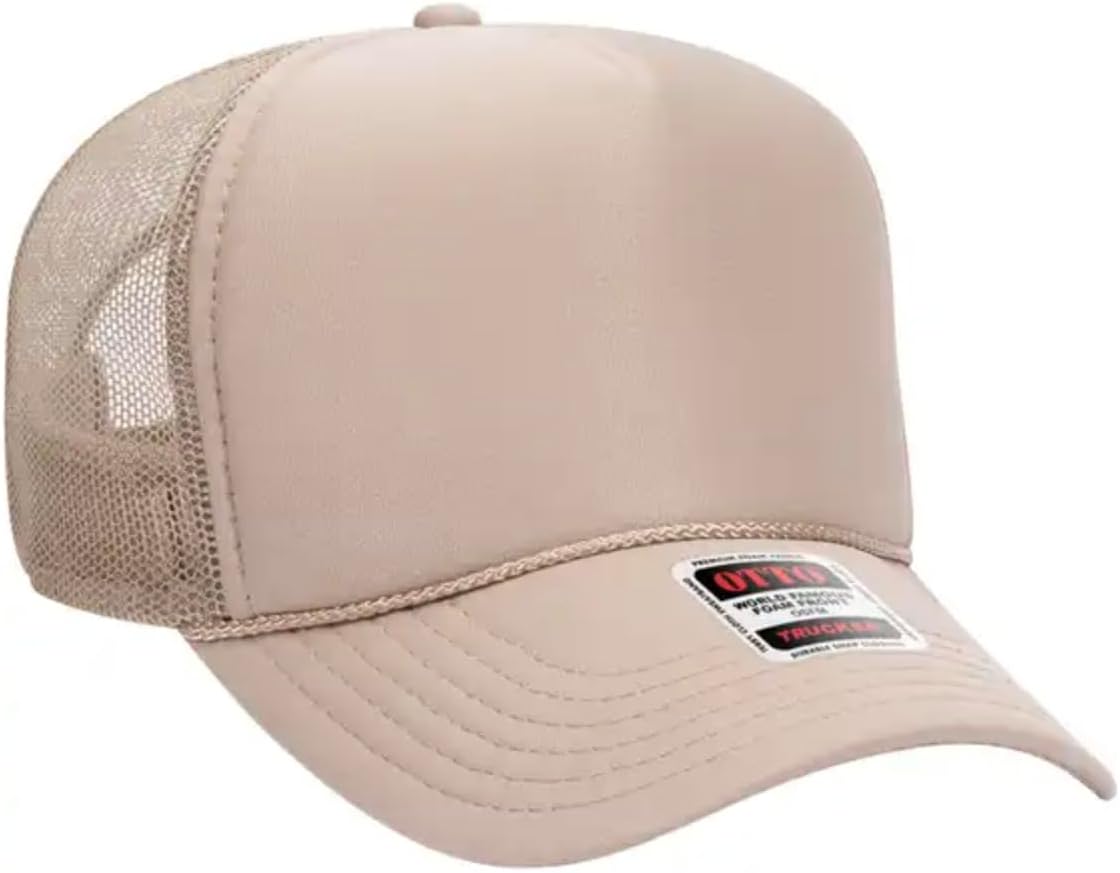 Hat – Trucker Foam Hat – Adjustable Snapback Or Buckle – Fun Summer Accessory