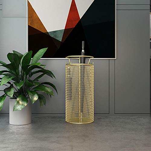 Support de rangement pour parapluie doré grand format