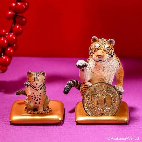 Amazon.co.jp: YENDAR 研達 朝隈俊男 ANIMAL LIFE 招財野生大猫 虎