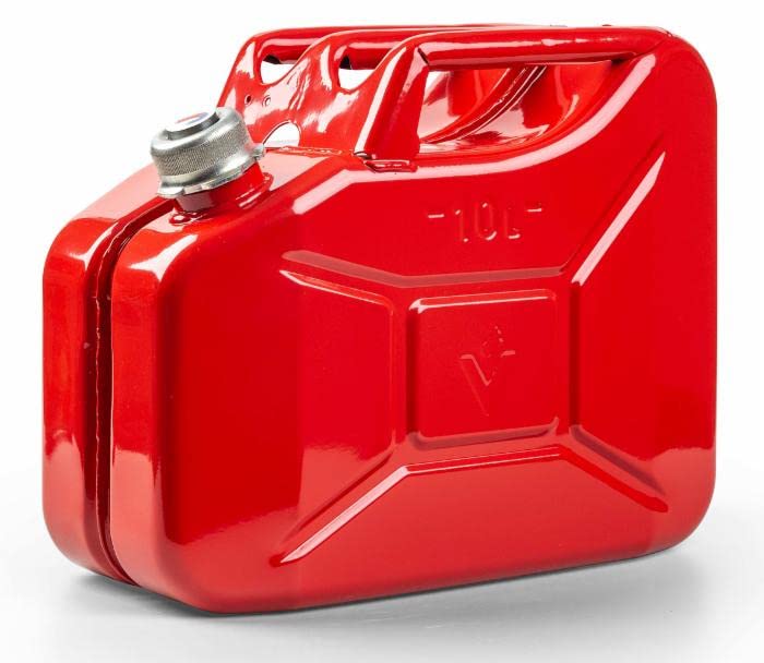 Tanica Metallo 10 l Ama Rossa Tappo Magnetico Anticorrosione