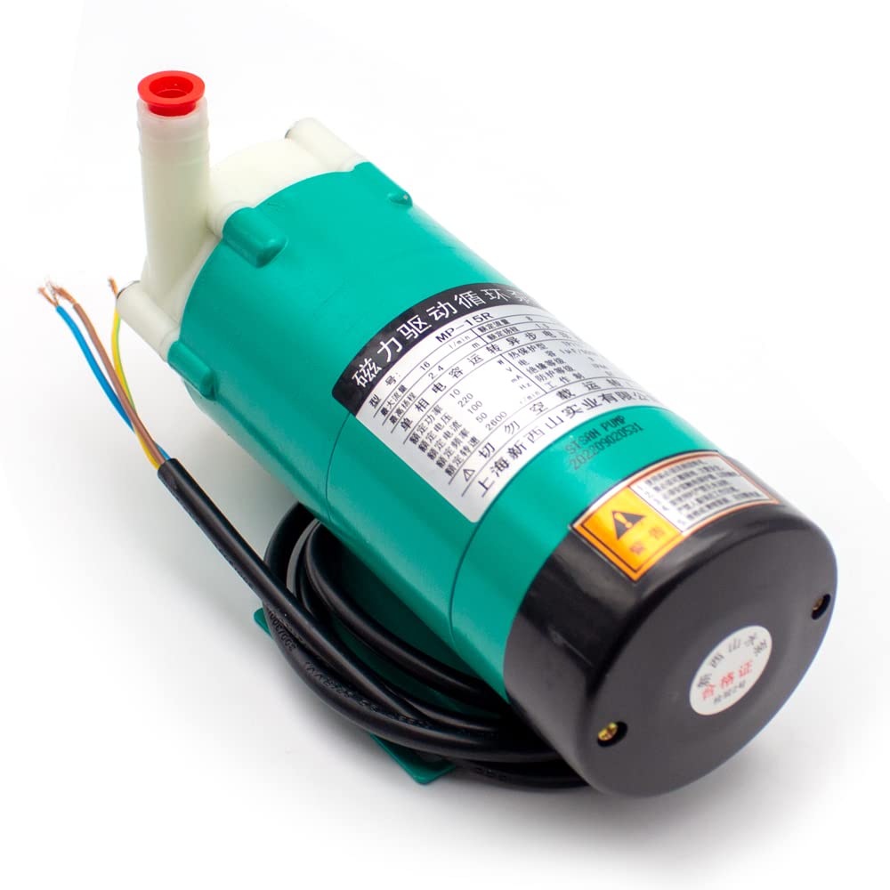 Pompa Centrifuga Di Circolazione Dell'azionamento Magnetico MP-15R, Micro Pompa Liquida Per La Plastica Di Ingegneria Del Ciclo Di Azionamento Della Girante Chimica