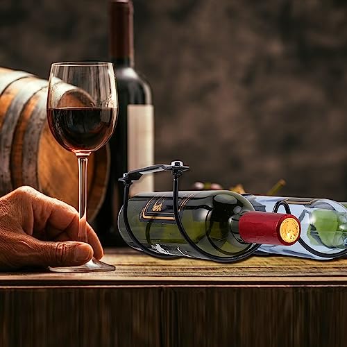 Casier à vin suspendu anti-chute avec support spirale robuste - 8