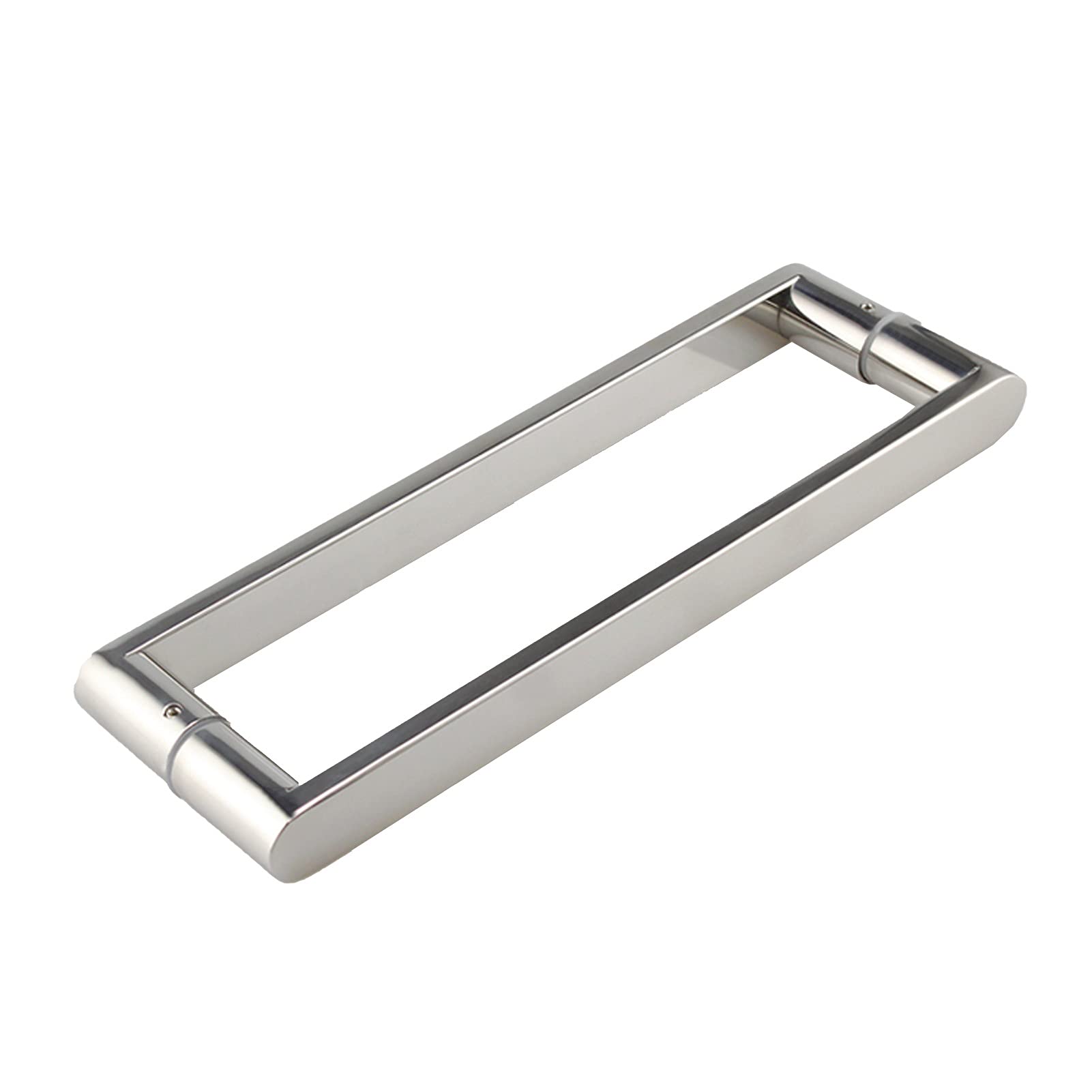 GYRAZXS Bathroom Shower Glass Door Handle SUS304 Stainless Steel Sliding Glass Door Handle Set Polished Chrome Finish 165mm Size