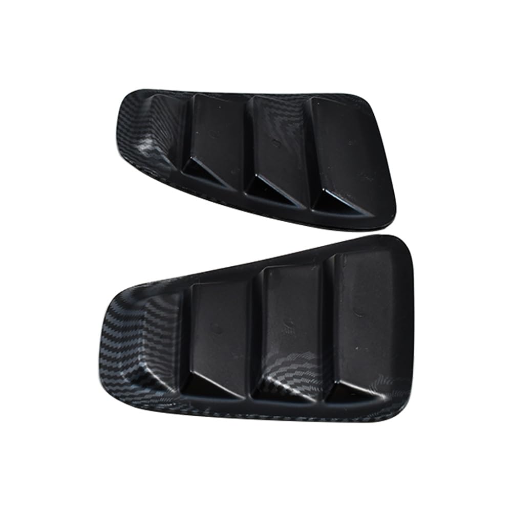 Cache d'enjoliveur de feu arrière de voiture compatible avec Fiat 500 Abarth 595 695 2016-2024, accessoire extérieur ABS (fibre de carbone)