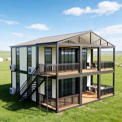 Luxury 2-Story 20-Foot Expandable Container House Customizable Design Modern Fabricated