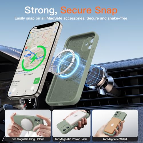 Kiresen Designed for iPhone 12 Mini Case with Screen Protector - Upgraded Camera Protection - Wireless Charging Compatible - Silicone Protective Phone Case 5.4" for Men Women Girls,Porcelain Blue by Kiresen - Used condition - Image 2