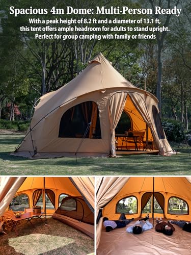 Carpa Bell Canvas con Estufa para 4 Personas miniatura 3