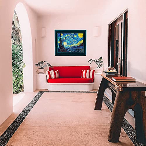 HASTHIP Diamond Painting Kit, 5D Diamond Painting Kit, The Starry Night By Master Van Gogh, Rhinestone Extremely Shiny Diamond Painting Art, Abstract Style Room Decoration (30Cm X 40Cm) (Image - 4)