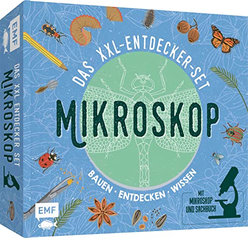 Das XXL-Entdecker-Set - Mikroskop: Mit Mikroskop, Linsen und Objektträgern + Sachbuch mit faszinierenden Experimenten: Baue dein eigenes Mikroskop und ... Mikrochips, Pollen, Pixel und vieles mehr