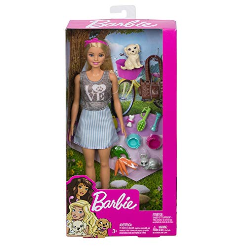 Barbie - Picknick-Puppe mit Tieren und Zubehör, 3 Jahre Spielzeug (Mattel FPR48) – Bild 7