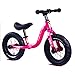 MYRCLMY Enfants Draisienne, No Pedal Bébé Mini Vélo, Tour sur Scooter, 12" Vélos pour Enfants Équitation Jouet Bébé Marche Amis Vélo pour Bébé Enfant Tout-Petits Intérieur Activités,Rouge