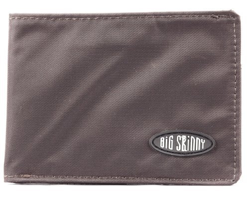 Big Skinny Men's Compact Sports Bi-Fold Slim Wallet, Holds Up to 20 Cards, Brown