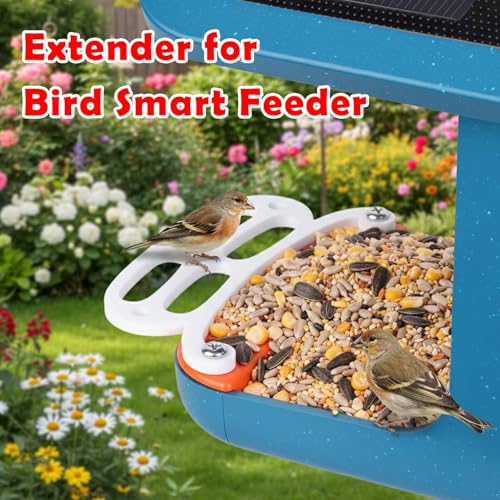 Image of Upgraded Bird Perch for Bird Buddy Smart Feeder with Screws, Birds Feeder Extender Perch (White)