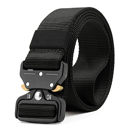 IDEATECH Tactical Belt,1.5 Inch No Holes Quick Release Heavy Duty Tactical Belt