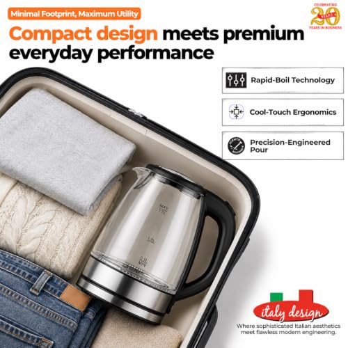 Image of ITALIA Premium Stainless Steel Electric Kettle 1.7L