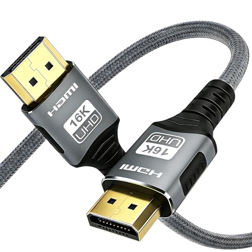 Jumaocun HDMI 2.2�P�[�u�� 96Gbps 16K 8K@120Hz 4K@240Hz eARC HDR10+�Ή� PS5 �m�[�g�p�\�R�� �Q�[�� �z�[���V�A�^�[ 3.3�t�B�[�g/6.6�t�B�[�g/10�t�B�[�g