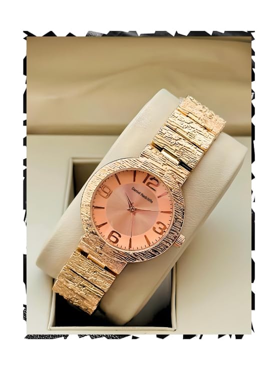 NIJMARUT Womens Watches Round Dial and Metallic Metal Strap Watches for Women & Ladies Fashion Dress Wrist Watches (ROSEGOLD) (B0D6BNRPJG) Amazon Price History, Amazon Price Tracker