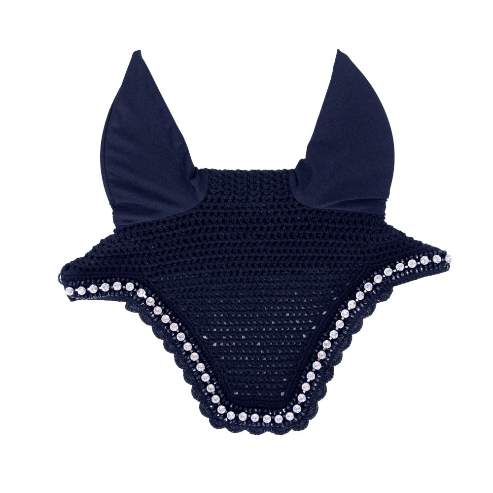 Bonnet anti-mouches Kentucky Wellington Big Stone bleu foncé pour cheval