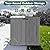 MAKE CHANGES Outdoor Storage Box,30 Gallon Deck Box Outdoor Storage Bench Outside Waterproof Resin Storage Bench, Lockable Patio Cushions, Garden Tools Storage For Furniture, UV Resistant Gray