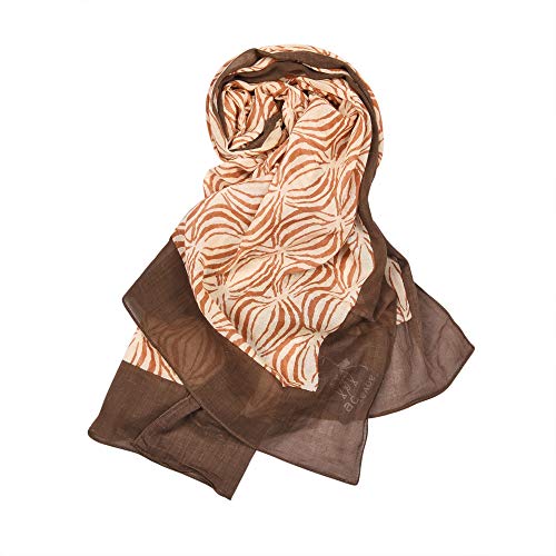 Image of AQVA Printed Cotton Scarf, Soft Scarves Stoles for Summer & Winter for Women & Girls (Size: 75 x 43 Inches)