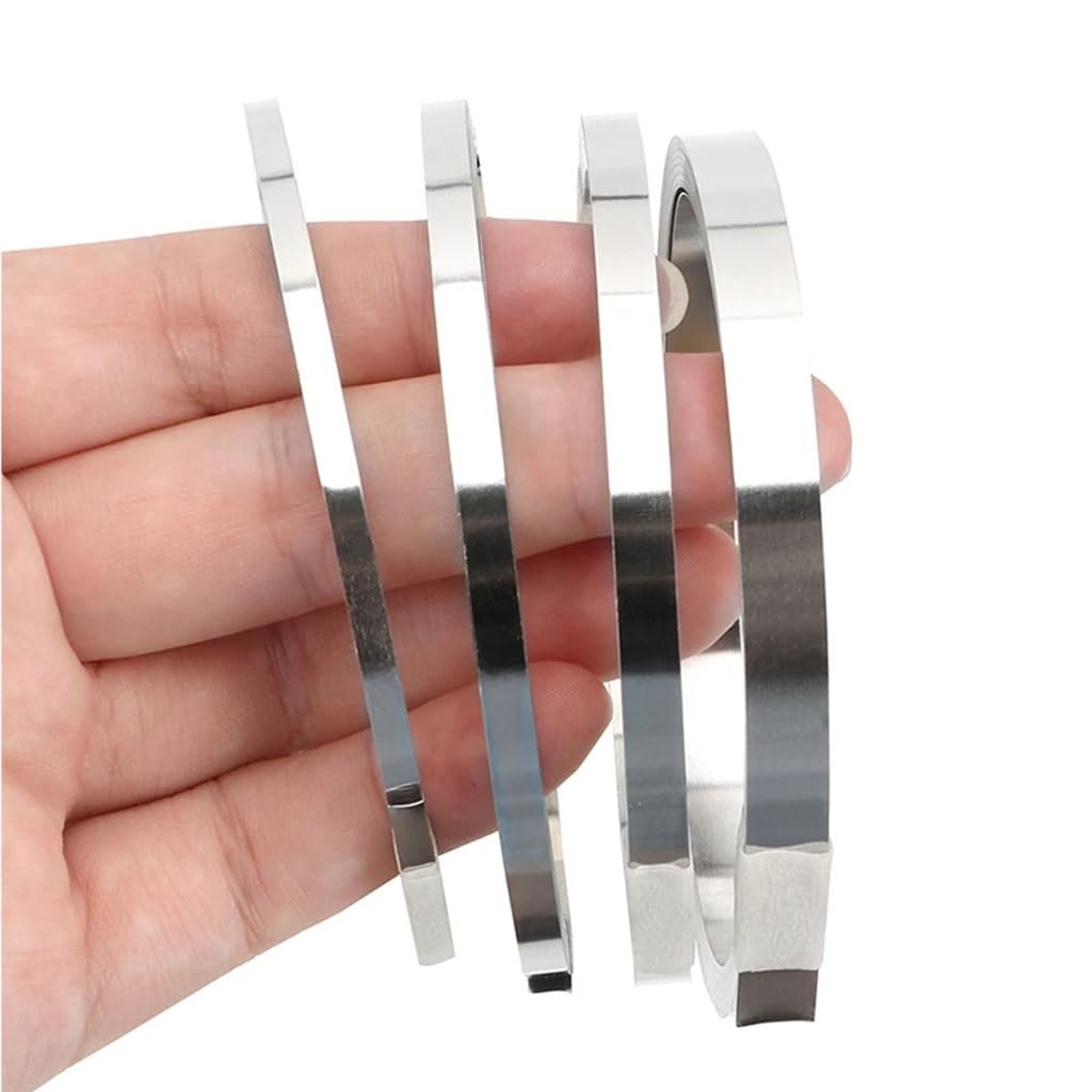 Feuille Bande Acier Inoxydable 304 - Épaisseur 0.3mm, Largeur 10mm, Longueur 1m - Plaque Fine Pour Bricolage Et Décoration