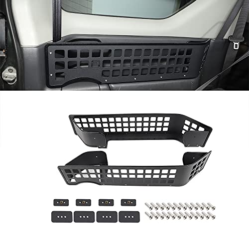スズキジムニー 07-17 jb23 jb43 jb33 適用 トランク収納ボックス テールゲートテーブル 貨物棚 小物置き テーブル 多機能リアドア貨物棚ジープ アルミ合金 小物置き (多機能収納ボックス*10 ブラックA [07-17)