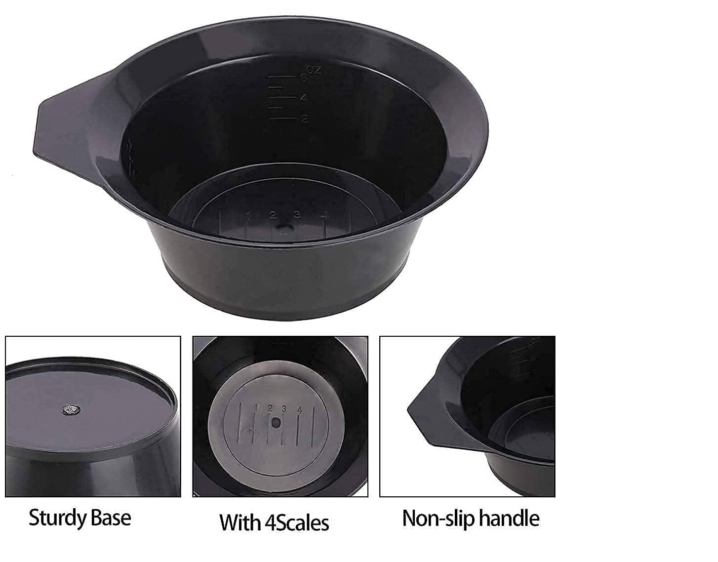 B&K Dye Tools Hair Coloring Bleaching Hair Dryers Hair Dye Tools Pieces Hair Dye Coloring Kit, Hair Tinting Bowl, Dye Brush, Hair Coloring Cape, Gloves (Plastic, 1 PCS) 2