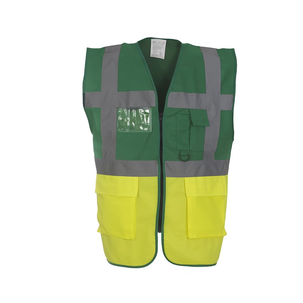 Expert Workwear Coloured Hi Vis Executive Vest High Viz Vests Zip with Pockets - 27 Colours — view 15