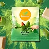 Seeberger Matcha Mandeln, Mandeln umhüllt von weißer Schokolade mit Matcha, 60 g, ideal zum Verschenken & Genießen