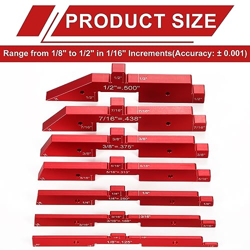 7pcs Precision Setup Blocks, Router Table Setup Bars - Image 2