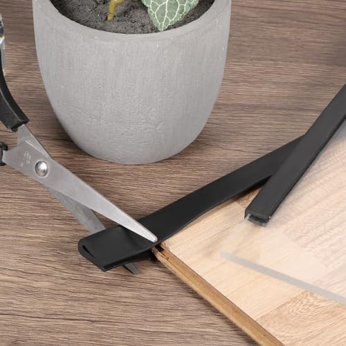 QUARKZMAN Kantenschutz Gummi Kantenschutzprofil, 2 Meter Länge U Profil Kunststoff Schutzleiste Kantenschutz, Rundtyp Kederband für 0,5-1mm Kanten Bleche, (4mm B x 9mm H) Schwarz