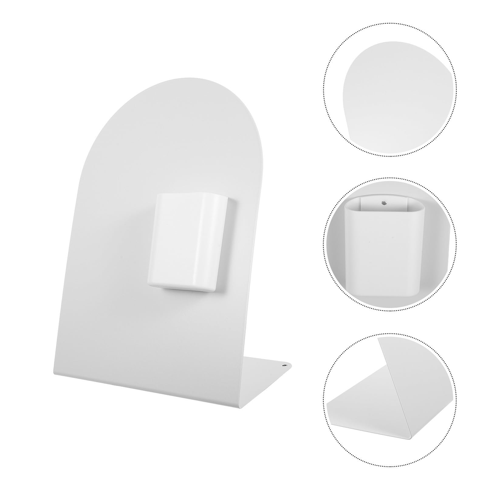 2 Sets Magnettafel für Schreibtisch 28x20cm aus Eisen, Weiße