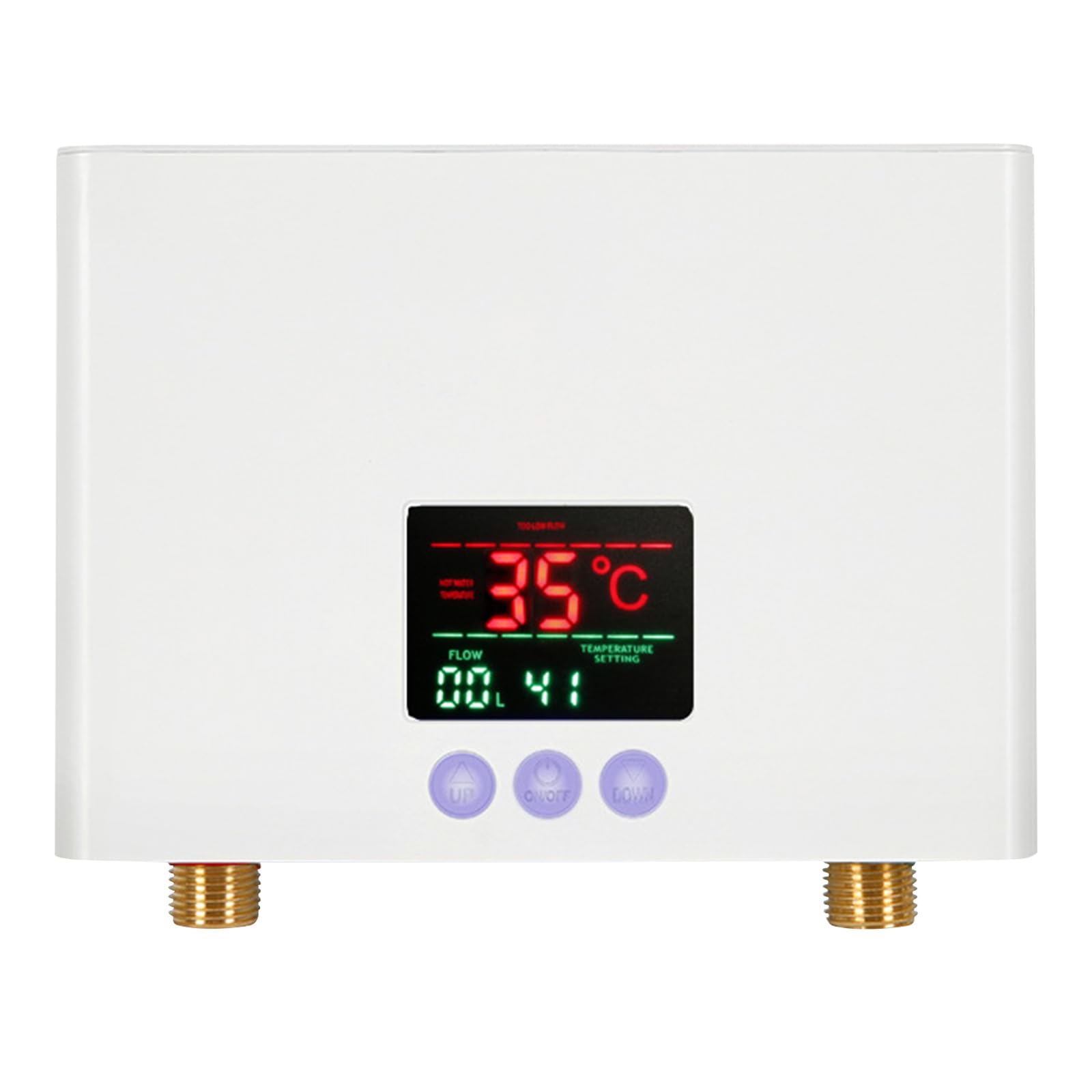 Mini calentador de agua instantáneo,Calentador de agua electrico instantaneo,pequeño calentador de agua instantáneo con pantalla LED de temperatura,calentador de agua de cocina 220V (3KW)