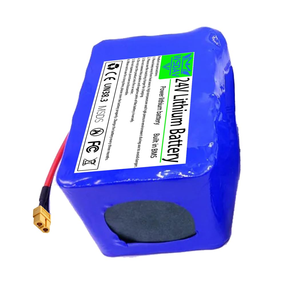 24-V-Lithium-Akku (24 V, 2 Ah, 4 Ah, 6 Ah, 8 Ah, 10 Ah, 12 Ah) als Ersatzakku mit BMS-Schutzplatine und Ladegerät