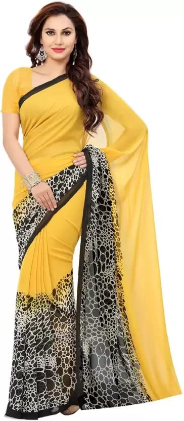 Yashika Women's Georgette Print Saree