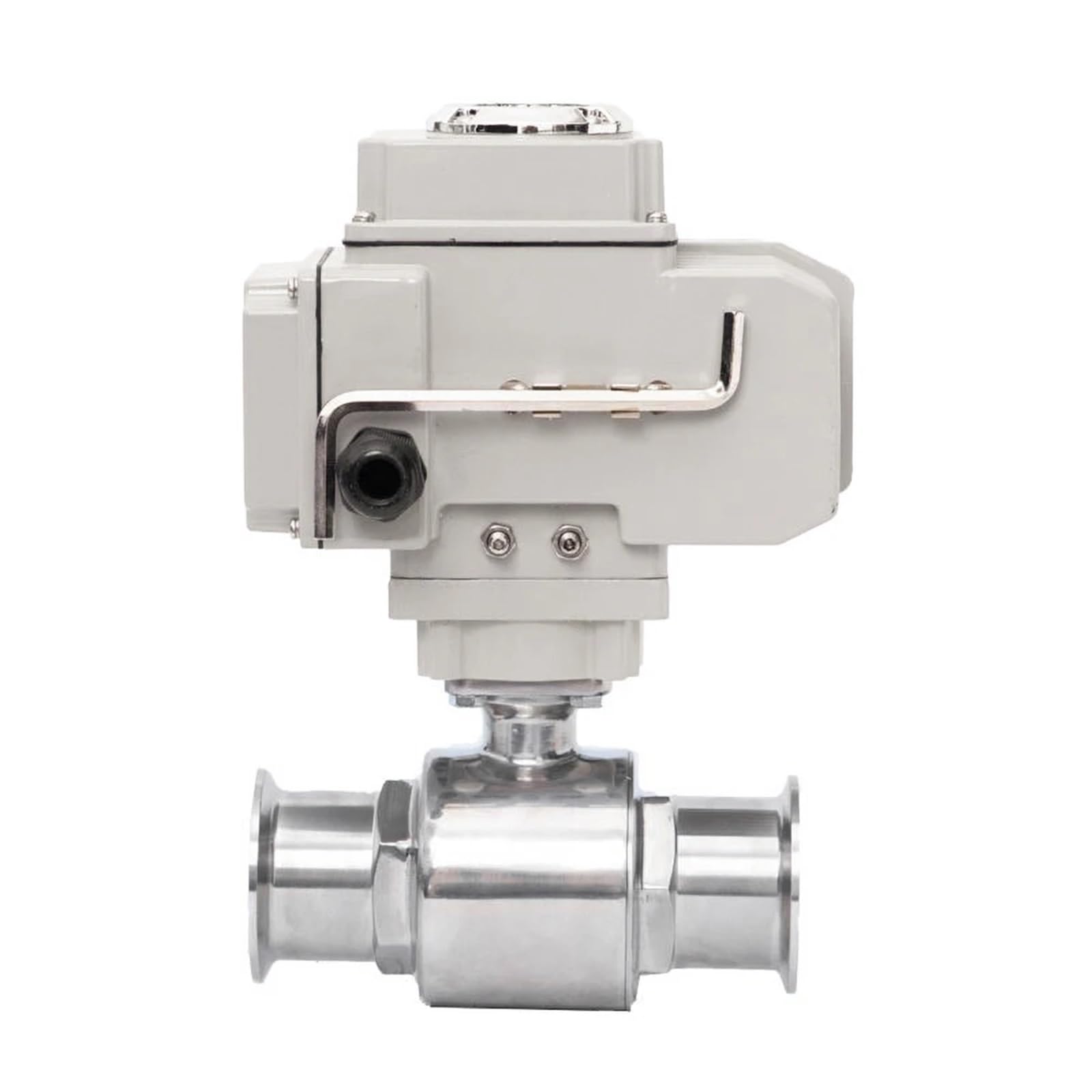 YPEZASDLW 38mm Sanitary Stainless Steel Quick Connect Electric Ball Valve 220V 110V 12V 24V Clamp Type Quick-fit Through Valves(110VAC)